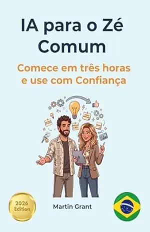 Capa do livro IA para o Zé Comum: Comece em três horas e use com Confiança - Martin Grant