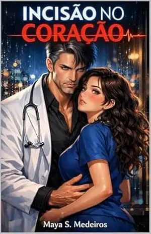 Capa do livro Incisão no Coração: Um Romance Médico Age Gap e Grumpy x Sunshine - Maya S.  Medeiros