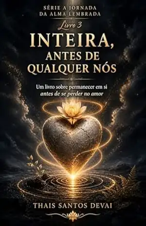 Capa do livro INTEIRA, ANTES DE QUALQUER NÓS: Um livro sobre permanecer em si antes de se perder no amor (A JORNADA DA ALMA LEMBRADA 3) - THAIS SANTOS DEVAI