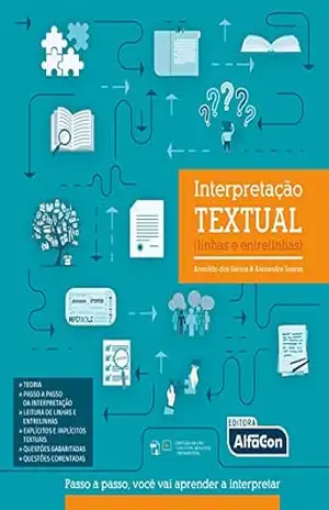 Capa do livro Interpretação Textual – Linhas e Entrelinhas - Arenildo Santos