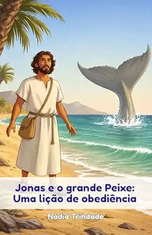 Capa do livro Jonas e o Grande Peixe: Uma lição de obediência (Caminhos de Fé – Histórias da Bíblia) - Nádia Trindade