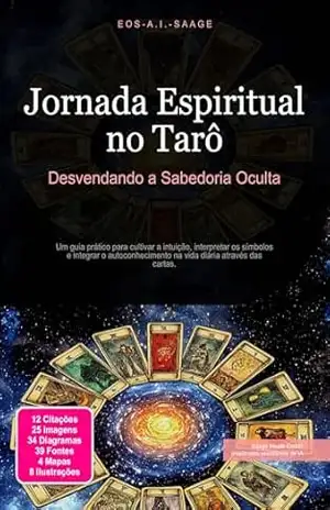 Capa do livro Jornada Espiritual no Tarô: Desvendando a Sabedoria Oculta (Tarot Livro 2) - Eos A.I. Saage