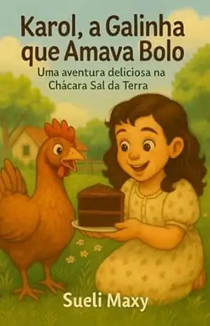 Capa do livro Karol, a Galinha que Amava Bolo: Uma aventura deliciosa na Chácara Sal da Terra - Sueli  Maxy