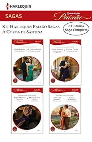 Capa do livro Kit A Coroa de Santina (Kit Harlequin Paixão Sagas) - Penny Jordan