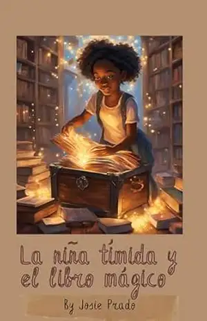 Capa do livro La niña tímida y el libro mágico - Josie  Prado