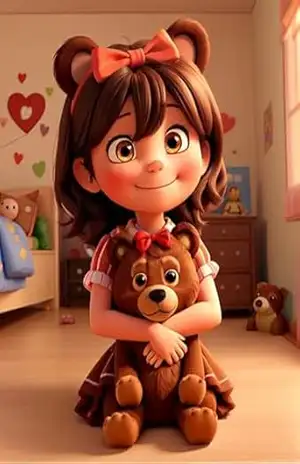 Lígia e o urso Pelúcio – Felipe  Rodovalho