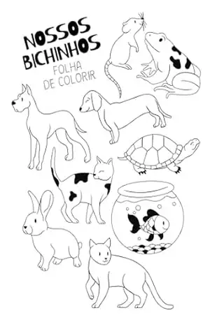 Livro de Animais para Colorir – Diversão, Criatividade e Relaxamento para Todas as Idades! – Letícia Santos