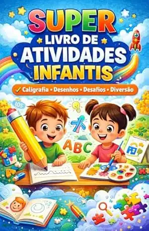 Capa do livro Livro de atividades infantil: Super livro de atividades para crianças - Lincoln Silva