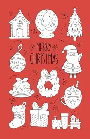 Capa do livro Livro de Atividades para Colorir: Merry Christmas - Taci França