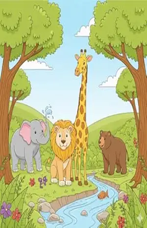 Capa do livro Livro de colorir animais - Louvai ao Senhor