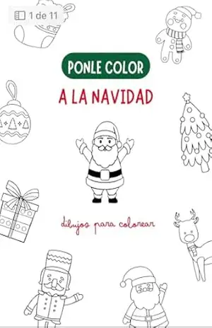 Capa do livro Livro de colorir natalino - Inês Oliveira