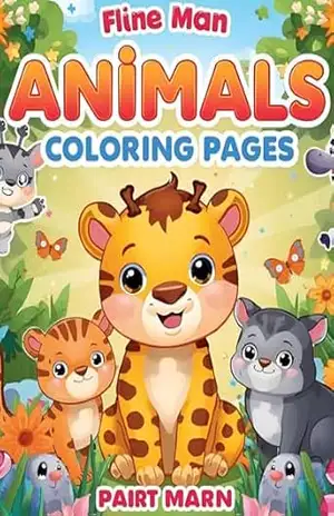 Capa do livro livro para colorir: 10 imagens de animais para pintar e se divertir - ANDREA DE FREITAS