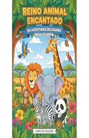 Livro para colorir – Animais: Reino animal encantado – Rafael de Brito Livro para colorir – Animais: Reino animal encantado – Rafael de Brito
