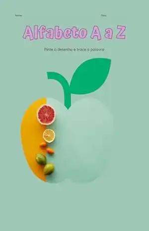 Capa do livro Livro para colorir e encinar em aula: Pinte o desenho e trace a palavra (Livros infantis 1) - william Rocha