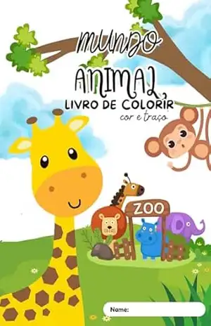 Capa do livro Livro Para Colorir: Mundo Animal - TAUHANY ALBUQUERQUE