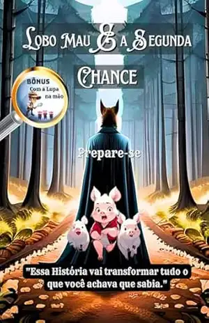 Capa do livro LOBO MAU E A SEGUNDA CHANCE; Livro Infantil, ensina sobre amizade, perdoar e muita diversão.: ''Essa História vai transformar tudo o que você achava que sabia.'' - Ednei Guizelini