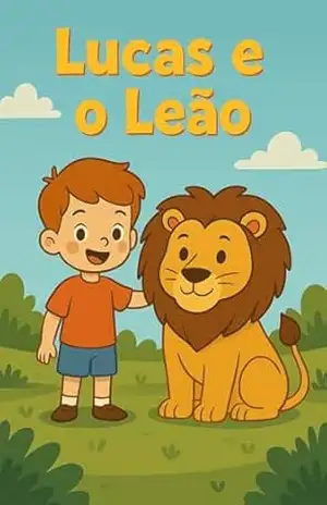 Capa do livro Lucas e o Leão: Uma jornada de amizade, coragem e descobertas na floresta - Christopher Jorge
