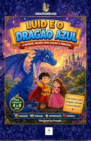 LUID E O DRAGÃO AZUL: A incrível missão para salvar a princesa! Para crianças de 4 a 8 anos: Uma história sobre coragem, amizade e nunca desistir! – FABRÍCIO ANDRADE