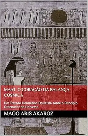 Capa do livro MAAT: O CORAÇÃO DA BALANÇA CÓSMICA: Um Tratado Hermético–Ocultista sobre o Princípio Ordenador do Universo - Mago Aris Ákaroz