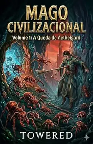 Capa do livro Mago Civilizacional: O Trono do Enxame: Despertar do Enxame e a Ascensão do Creep (Mago Civilizacional: A Ascensão do Enxame Livro 1) - Towered Cover