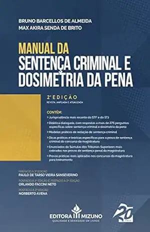 Capa do livro Manual da Sentença Criminal e Dosimetria da Pena - Bruno Barcellos de Almeida
