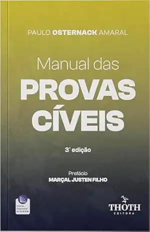 Capa do livro Manual das provas cíveis - Paulo Osternack Amaral