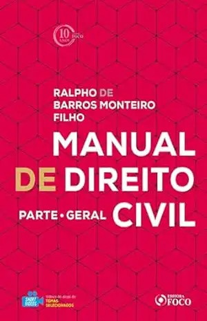 Capa do livro Manual de direito civil: parte geral – 1ED – 2018. - Ralpho de Barros Monteiro Filho