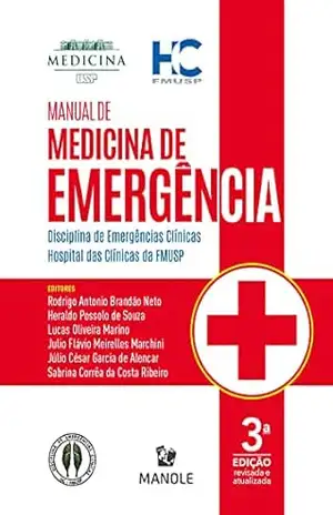 Capa do livro Manual de medicina de emergência 3a ed. - Rodrigo Antonio Brandão Neto