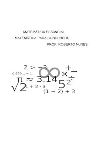Capa do livro Matemática Ess3ncial: Matemática para Concursos - Prof. Roberto Nunes