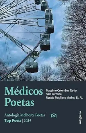 Capa do livro Médicos Poetas; Antologia Melhores Poetas - Massimo Colombini Netto
