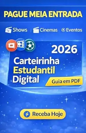 Capa do livro Meia entrada Carteirinha estudantil, carteira de estudante guia pdf: Carteirinha de estudante - Jeferson Leal