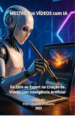 Capa do livro MESTRE dos VÍDEOS com IA: do Zero ao Expert na Criação de Vídeos com Inteligência Artificial - Prof. Eduardo d'Oliveira