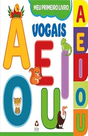 Capa do livro Meu Primeiro Livro – Vogais - On Line Editora