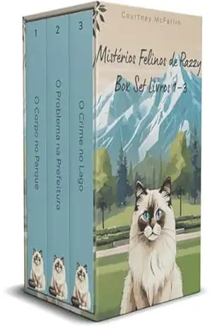 Capa do livro Mistérios Felinos de Razzy Box Set Livros 1–3 - Courtney  McFarlin