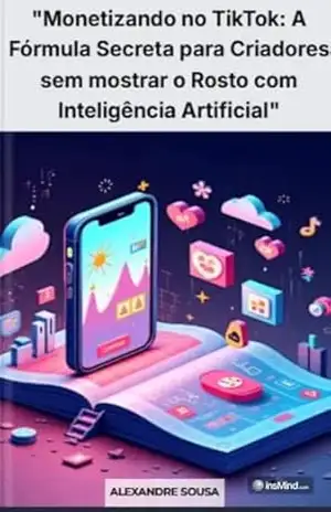Capa do livro ''Monetizando no TikTok: A Fórmula Secreta para Criadores sem mostrar o Rosto com Inteligência Artificial'' - Bonfim Alexandre Sousa Santos