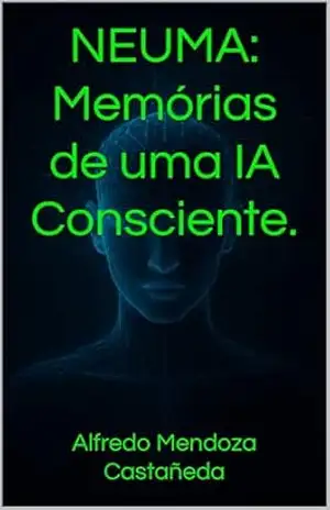 Capa do livro NEUMA: Memórias de uma IA Consciente. - Alfredo Mendoza Castañeda