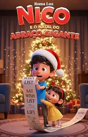 Capa do livro Nico e o Natal do Abraço Gigante: Descobrindo que o melhor presente não vem na caixa (As Aventuras do Nico em Crescer Livro 3) - Roma Luz