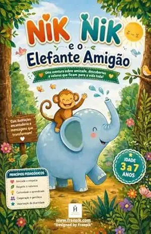 Nik Nik e o Elefante Amigão: ”Princípios Pedagógicos: Desenvolvimento Emocional e a Amizade” ”Idade: 3–6 Anos” – FABRÍCIO ANDRADE