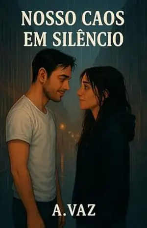 Capa do livro Nosso Caos em Silêncio: Quando amar demais é o começo do fim - A. Vaz