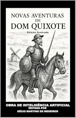 Capa do livro Novas Aventuras de Dom Quixote: Edição Ilustrada - Decio Martins de Medeiros