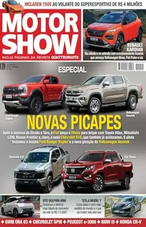 Capa do livro Novas Picapes (REVISTA MOTOR SHOW) - Editora Três