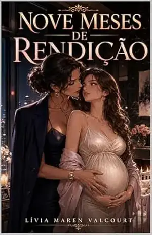Capa do livro Nove Meses de Rendição: Um Romance Sáfico de Chefe e Ex–Funcionária, Gravidez Planejada, Age Gap e Desejo Proibido - Lívia Maren Valcourt