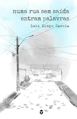 Capa do livro numa rua sem saída entram palavras - Luiz Diego Garcia