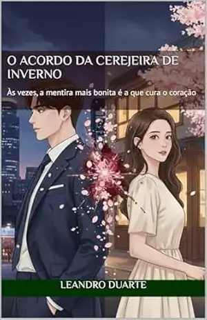 Capa do livro O Acordo da Cerejeira de Inverno: Às vezes, a mentira mais bonita é a que cura o coração (Fragmentos de Vidro e Cor Livro 1) - Leandro Duarte