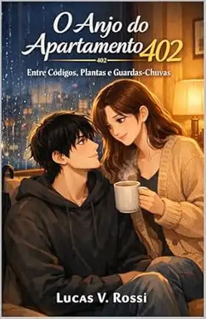 Capa do livro O Anjo do Apartamento 402: Um romance contemporâneo slow burn sobre vizinhos, cuidado mútuo e segundas chances. - Lucas V. Rossi