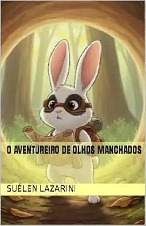 Capa do livro O aventureiro de olhos manchados (Coelho Aventureiro Livro 1) - SUÉLEN LAZARINI