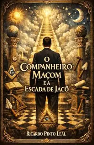Capa do livro O Companheiro Maçom e a Escada de Jacó (Os 3 Graus da Maçonaria Simbólica) - Ricardo  Pinto Leal