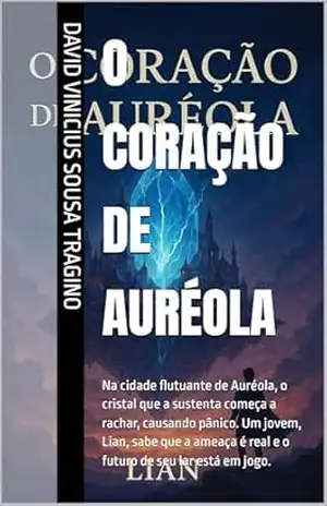 O Coração de Auréola: Na cidade flutuante de Auréola, o cristal que a sustenta começa a rachar, causando pânico. Um jovem, Lian, sabe que a ameaça é real e o futuro de seu lar está em jogo. – David Vinicius Sousa Tragino O Coração de Auréola: Na cidade flutuante de Auréola, o cristal que a sustenta começa a rachar, causando pânico. Um jovem, Lian, sabe que a ameaça é real e o futuro de seu lar está em jogo. – David Vinicius Sousa Tragino