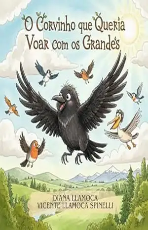 Capa do livro O Corvinho que Queria Voar com os Grandes - Diana Llamoca