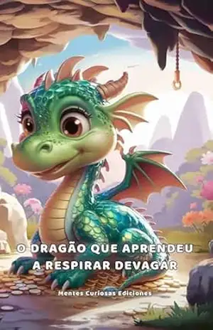 Capa do livro O Dragão que Aprendeu a Respirar Devagar: História infantil sobre raiva, sentimentos grandes e respiração para crianças de 5 a 8 anos (Mentes Curiosas: Emociones y aventuras.) - Mentes Curiosas  Ediciones